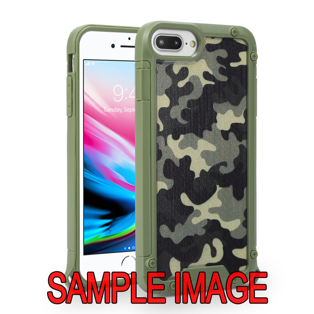Tuff Bumper Edge Shield Protection Armor Case for LG K51 (Camouflage Green)